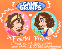 Game Grumps hard enamel pins (Pre-Order)