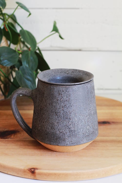Image of Matte Charcoal Mug & Tea Infuser Set