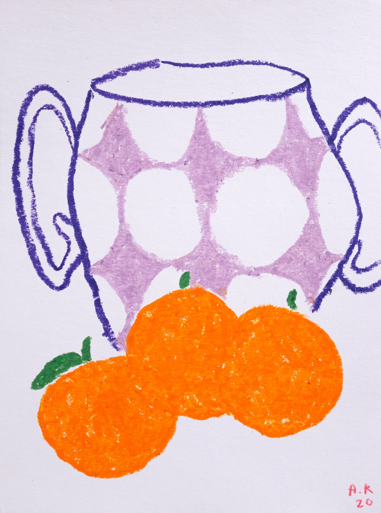Image of Still Life - Ceramic and Oranges