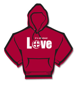 Image of It's All About Love Hoodie, plus sizes