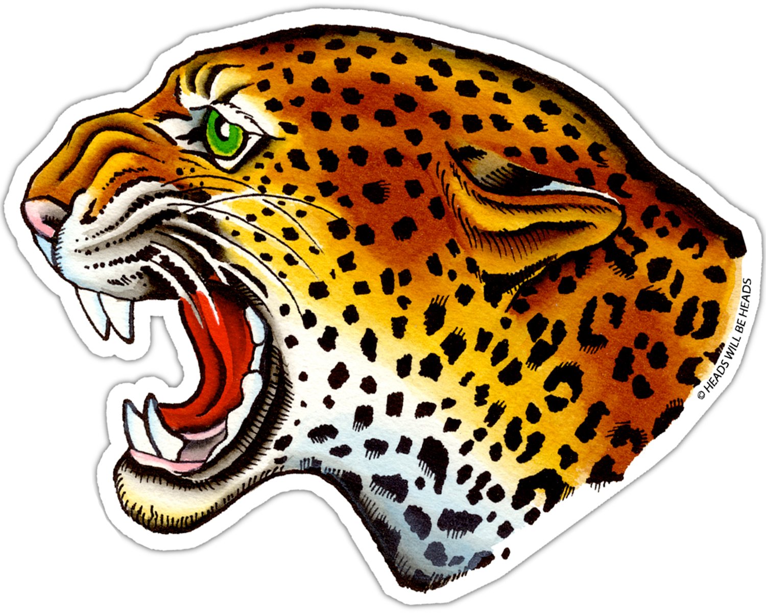 Наклейка леопард