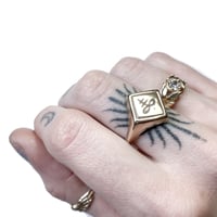 Image 4 of SALE/DISCONTINUING: Brimstone ring in sterling silver or gold