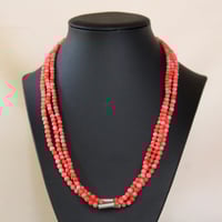 Image 2 of 3 Strand Coral Necklace