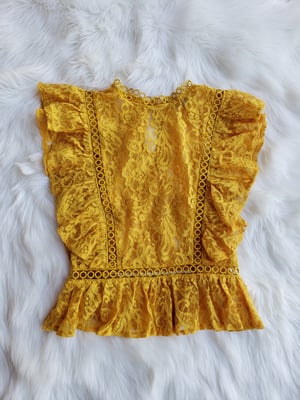 Image of Hello Sunshine Lace Blouse