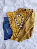 Hello Sunshine Lace Blouse
