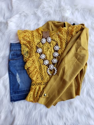 Image of Hello Sunshine Lace Blouse