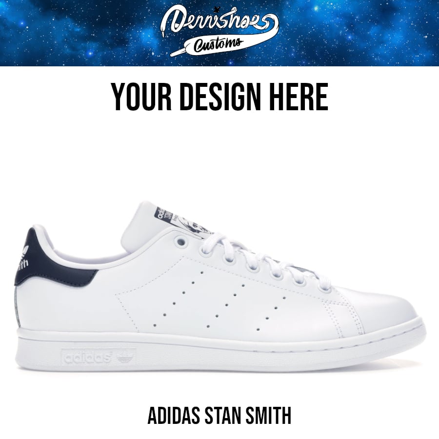 Image of Custom Hand Painted Made To Order Adidas Stan Smith Shoes (Men/Women)