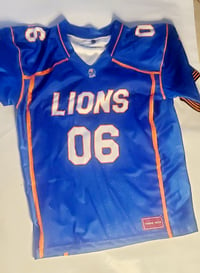 Image 2 of MENS FLO MO FOOTBALL  JERSEY . LOWERED NUMBER ON THE BACK TO ADD NAME IN BETWEEN 