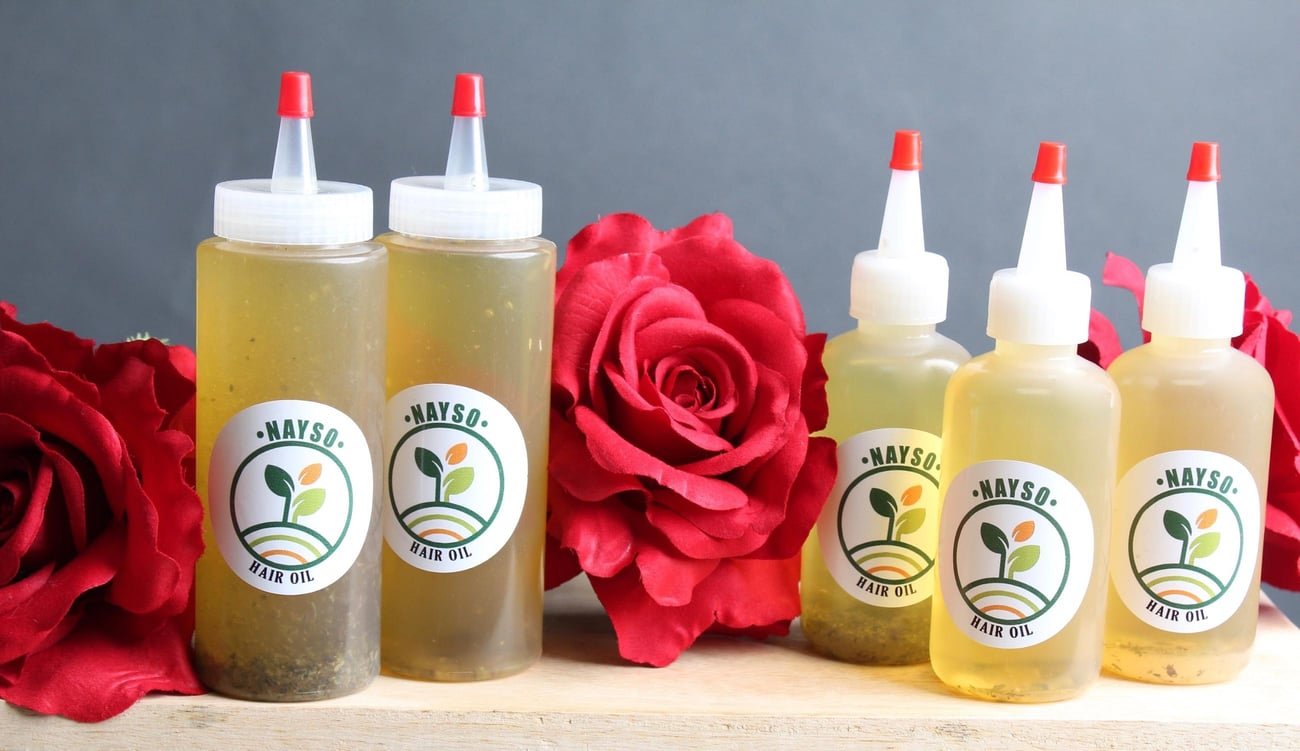 6oz HAIR GROWTH OIL (Squeeze Bottle) NAYSO HAIR GROWTH & MORE