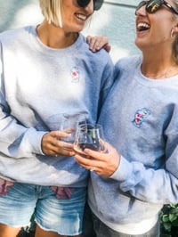 Image 1 of Lake Tahoe Bloomin’ Grey Crew Neck Sweatshirt  