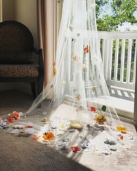 Image 2 of Fall Floral Wedding Veil 