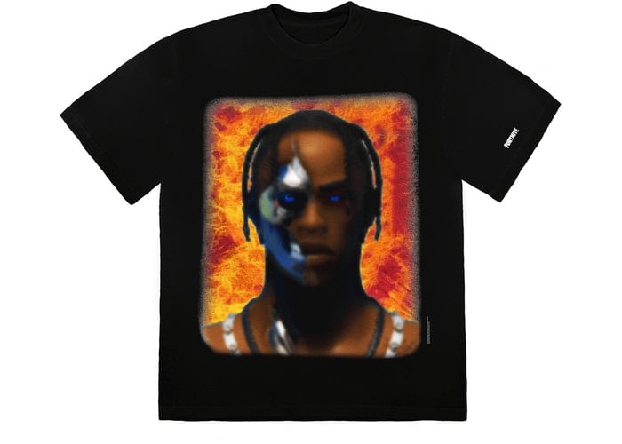 Image of Travis Scott T-3500 Portrait T-Shirt Sz XL