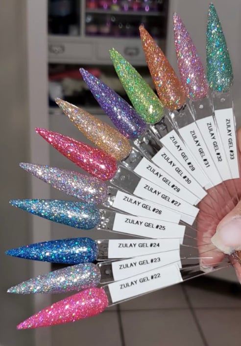 Holographic Gel polishes single | Zulay's Nails