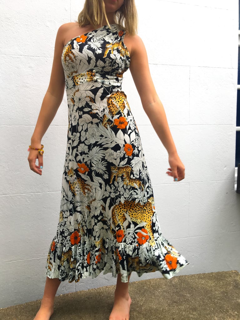 1970s one shouldered dress Image 5