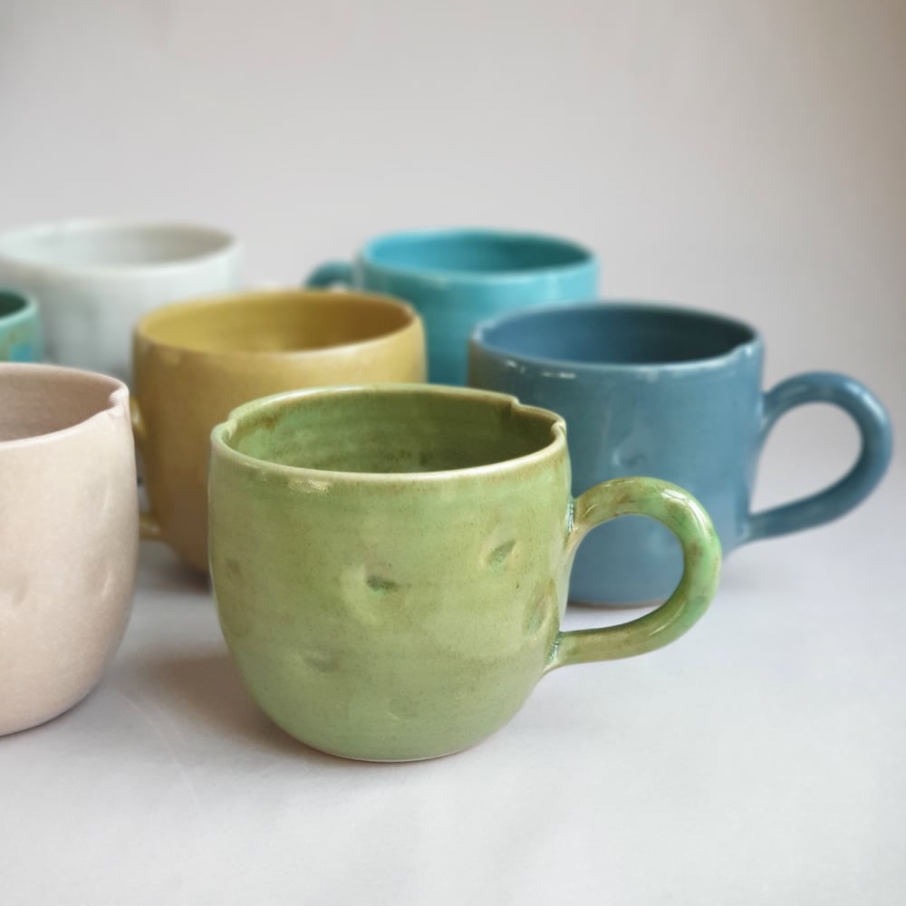 Image of Big Hearty Cups simple coloured glazes
