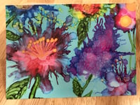 Spring Flowers Greeting Card by Twisted Whiskers Art Co.