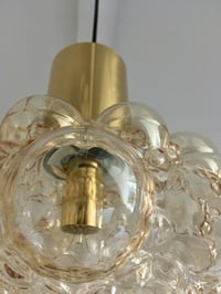 Image 2 of Mid-Century Amber Glass Bubble Lights by Helena Tynell