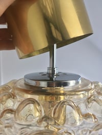 Image 3 of Mid-Century Amber Glass Bubble Lights by Helena Tynell