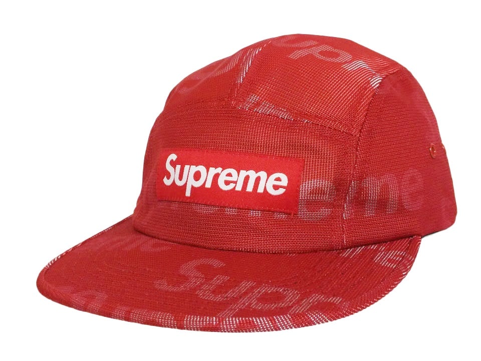 Image of Supreme Lenticular Logo Camp Cap Red