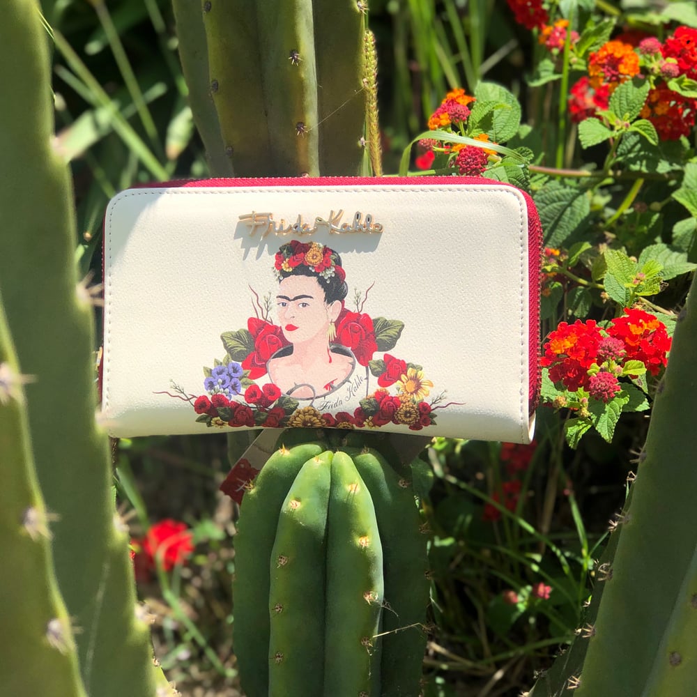 Image of Flor Double Wristlet Wallet Off White