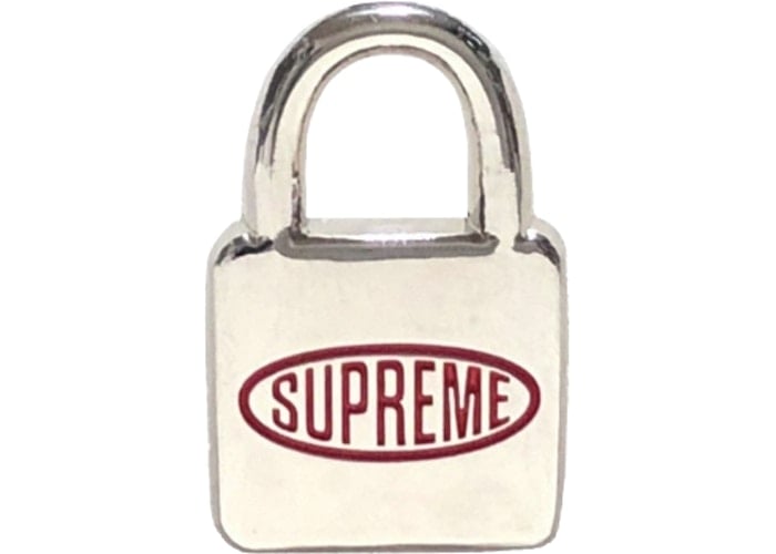 Image of Supreme Lock Pin  Silver FW18