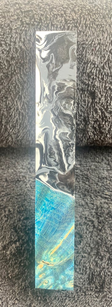 Image of Blue Maple Burl Hybrid Pen Blank 