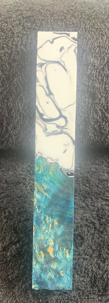 Image of Blue Maple Burl Hybrid Pen Blank 