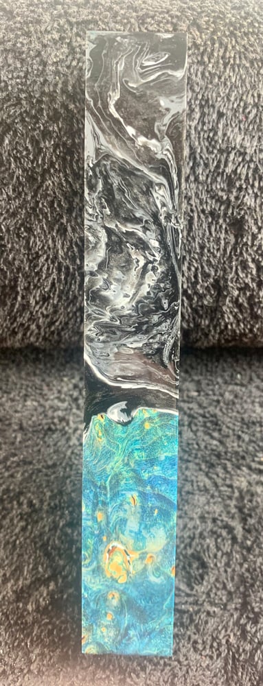 Image of Blue Maple Burl Hybrid Pen Blank 