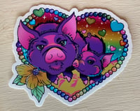 Daisy Mae rainbow sticker