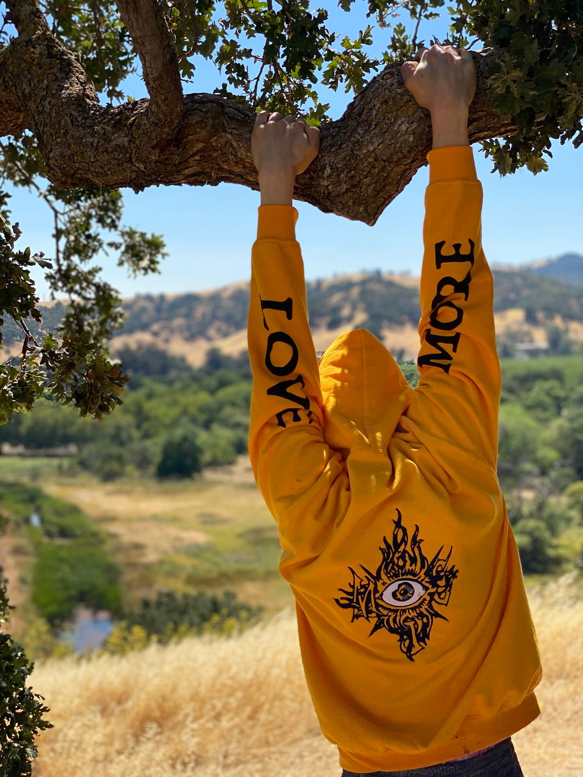 Image of MORE LOVE TRICH HOODIE  2020( profits donated to bay area bail bonds)*PRE-ORDER*