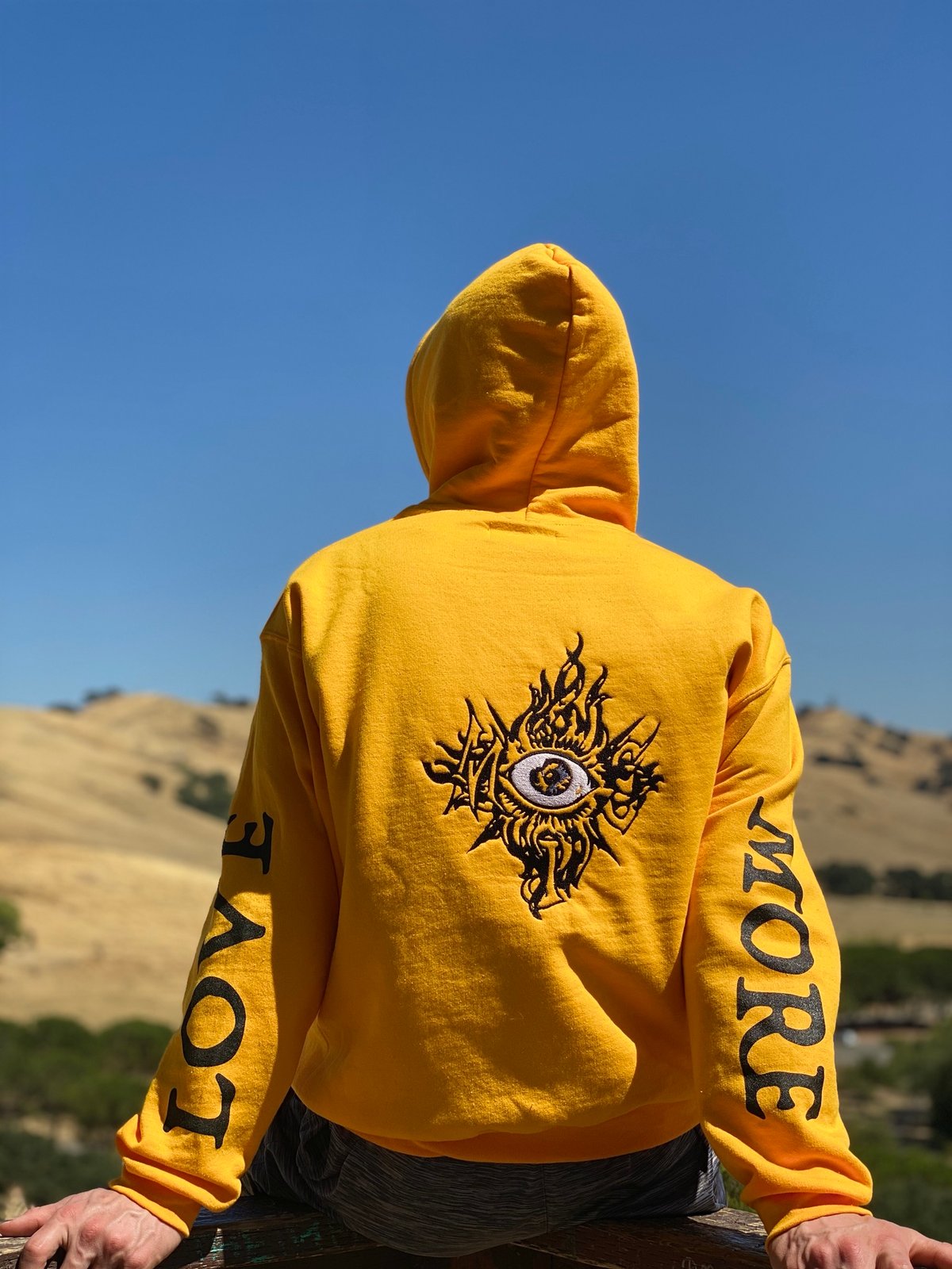 Image of MORE LOVE TRICH HOODIE  2020( profits donated to bay area bail bonds)*PRE-ORDER*