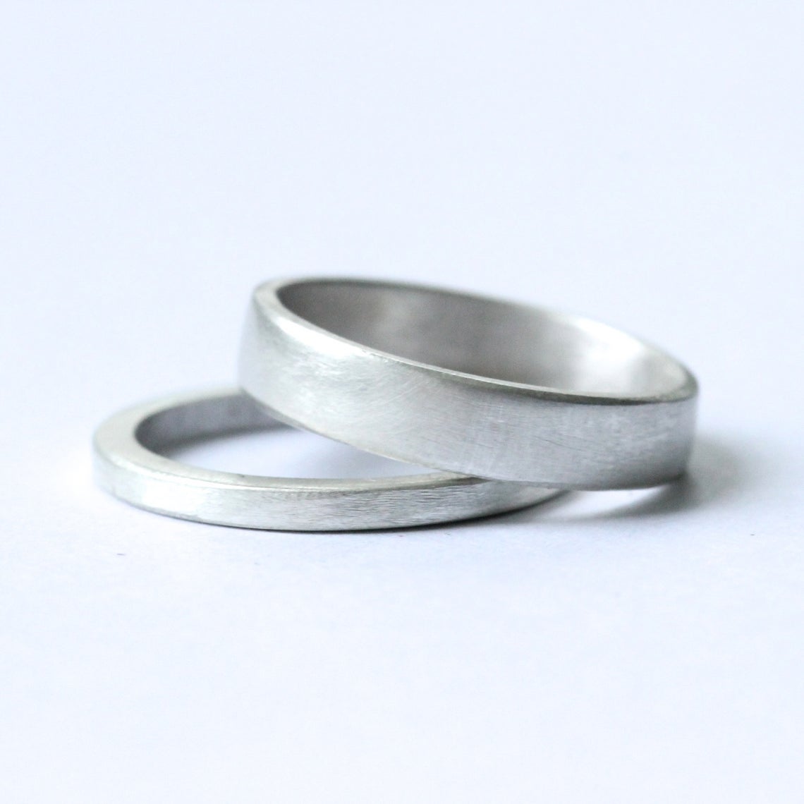 Pair 2025 silver rings