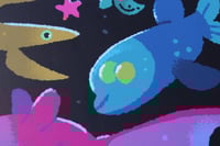 Image 3 of Deep Sea Night Out Postcard Print