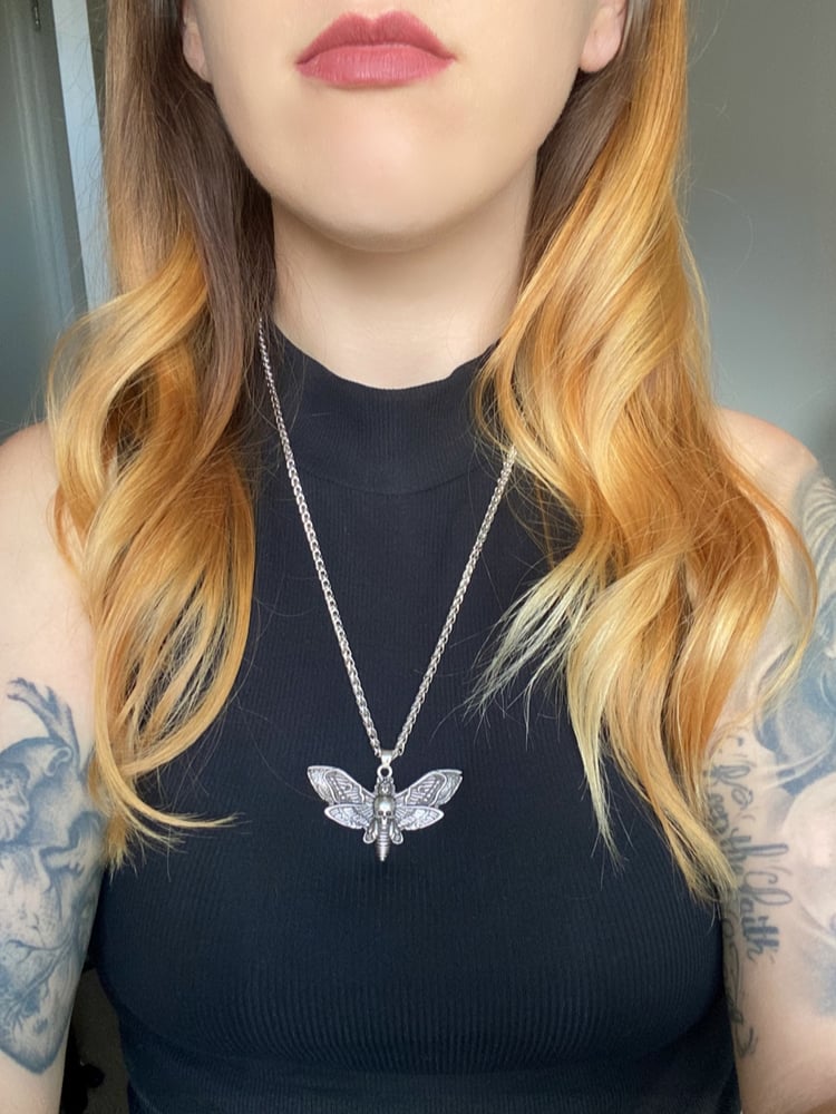 Death head 2025 moth necklace