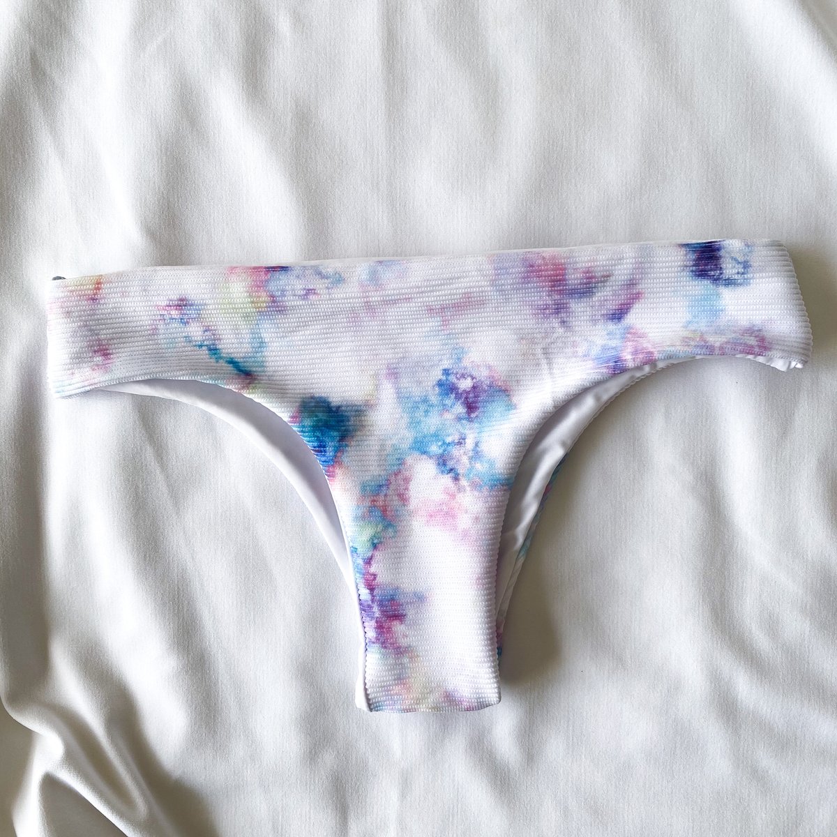 Image of LIMITED SAMPLE LULU BOTTOMS : AFTER THE RAIN X WHITE 