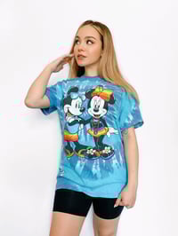 Summer Fun Minnie and Mickey Tie Dye Graphic T-shirt
