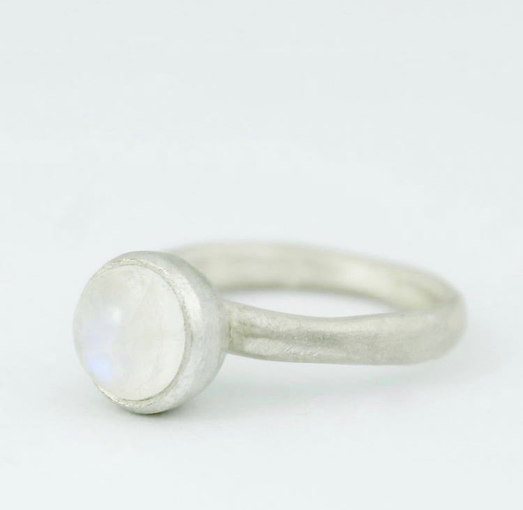 Image of Moonstone cabochon ring