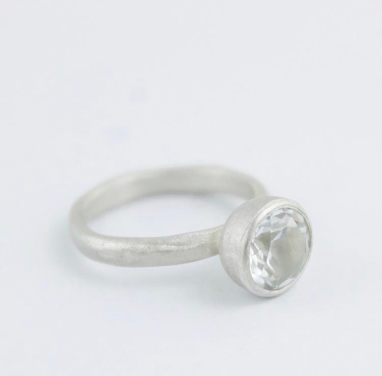 Image of White topaz ring