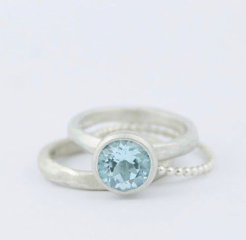 Image of Sky blue topaz ring