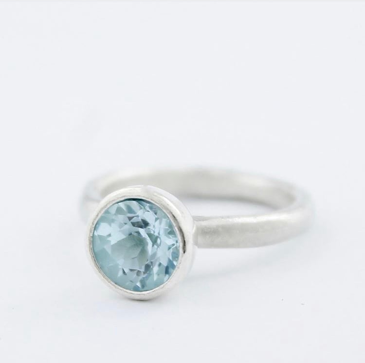 Image of Sky blue topaz ring