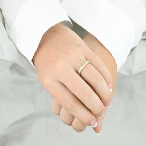 Image of THE MAXI ORGANIC RING IN GOLD