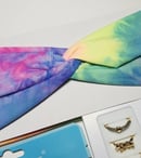 Image 3 of Rainbow Tie-Die Headband & Unicorn Mask Bundle  