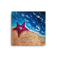 BEACH (CANVAS RE-PRINT)