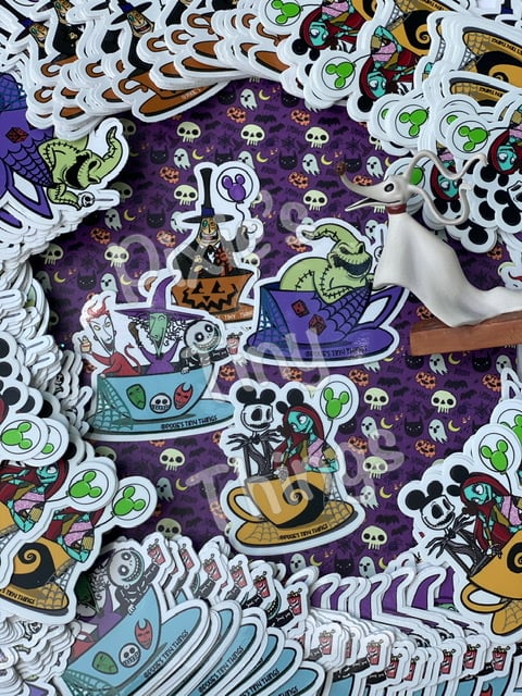 Characters in Teacups- Stickers