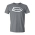 Lincoln Oval Logo / venue drawing tee (white on heather gray) Image 3