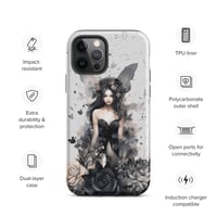 Image 13 of Dark Fairy and Flowers Goth Inspired Mystical Fantasy Tough Case for iPhone®