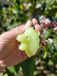 Image 1 of Uv "Jade" Lion head Pendant