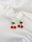 Image 1 of Gold Cherry Earrings 