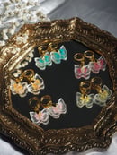 Image 1 of Pastel Flutterfly Earrings