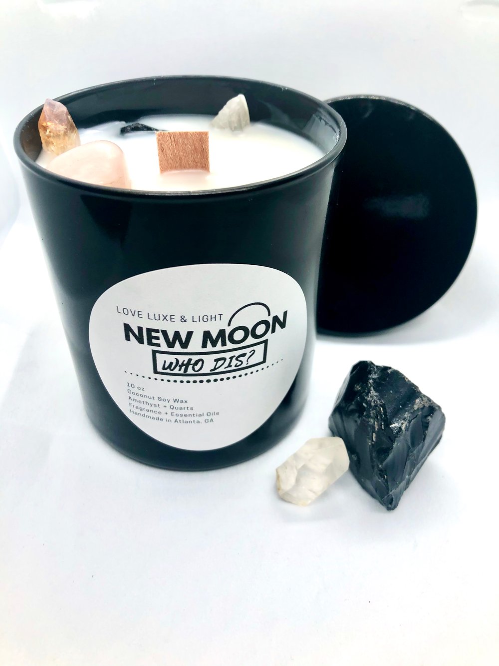 Image of New Moon Crystal Candle